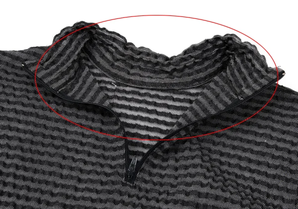 ISSEY MIYAKE HaaT Stripe Turtle Neck Top K-170406_012
