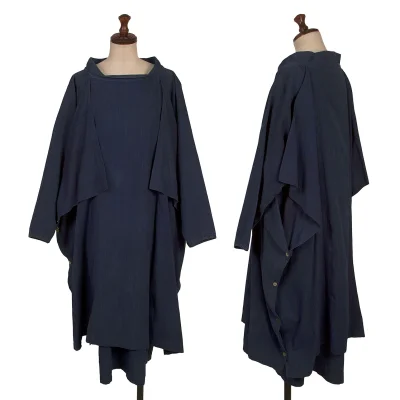 ISSEY MIYAKE I.S. Cotton Layered Design Dress