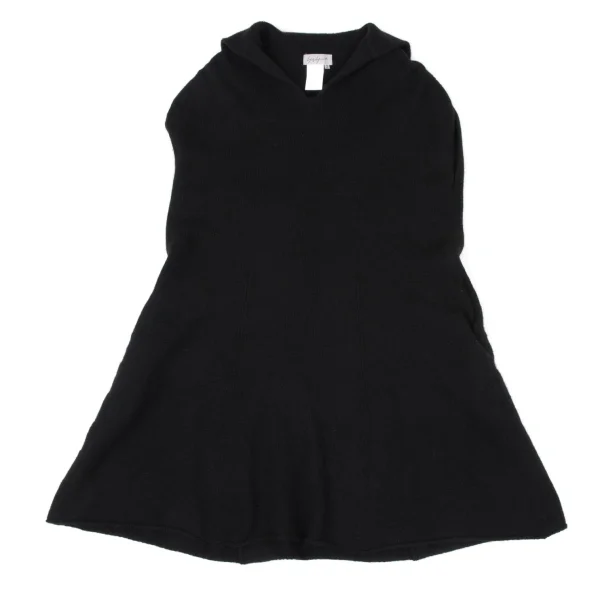Yohji Yamamoto FEMME Wool Sailor Collar Sleeveless Knit Dress K-170409_002