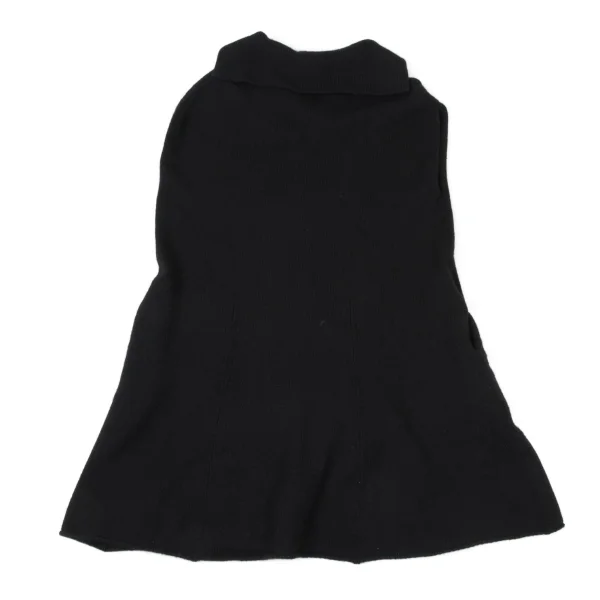 Yohji Yamamoto FEMME Wool Sailor Collar Sleeveless Knit Dress K-170409_008
