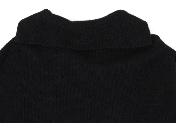 Yohji Yamamoto FEMME Wool Sailor Collar Sleeveless Knit Dress K-170409_009