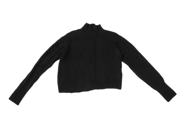 Yohji Yamamoto FEMME Cable Knit High-neck Sweater K-170410_002