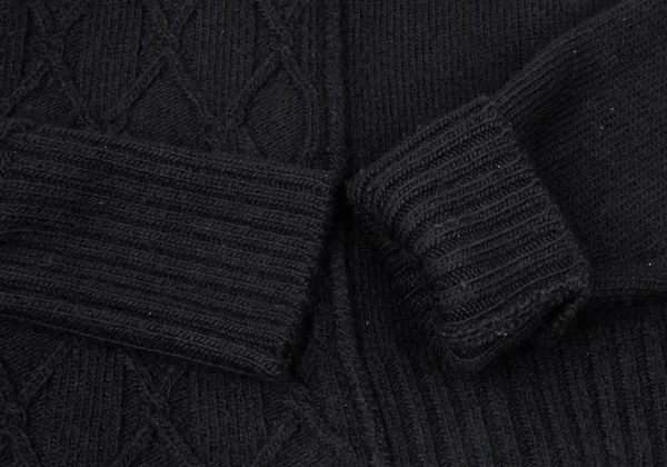 Yohji Yamamoto FEMME Cable Knit High-neck Sweater K-170410_007