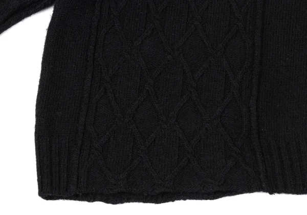 Yohji Yamamoto FEMME Cable Knit High-neck Sweater K-170410_009