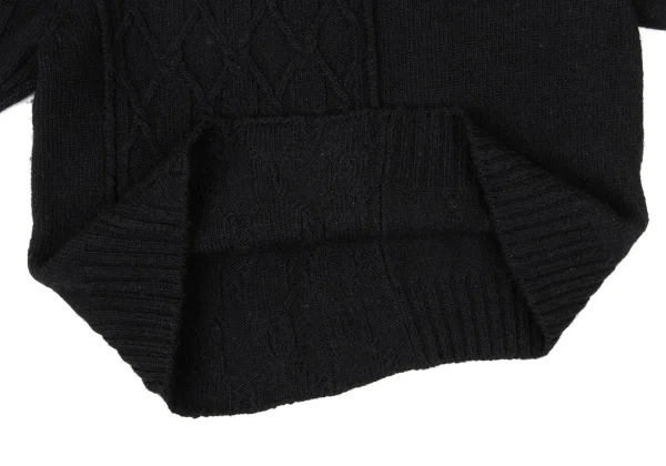 Yohji Yamamoto FEMME Cable Knit High-neck Sweater K-170410_010