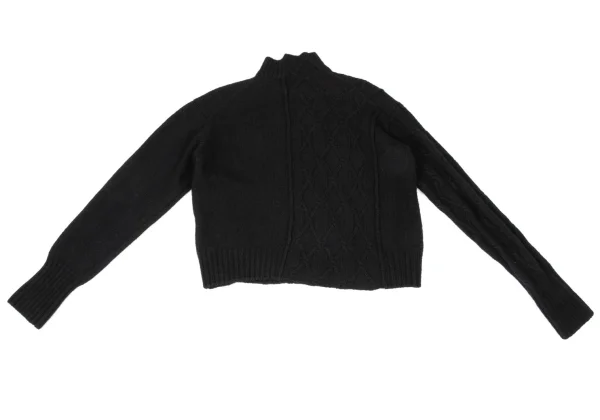 Yohji Yamamoto FEMME Cable Knit High-neck Sweater K-170410_011