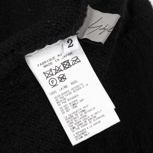 Yohji Yamamoto FEMME Cable Knit High-neck Sweater K-170410_013