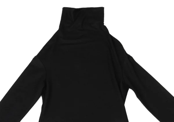Yohji Yamamoto FEMME Wool High-neck Off-Shoulder knit Top K-170411_003