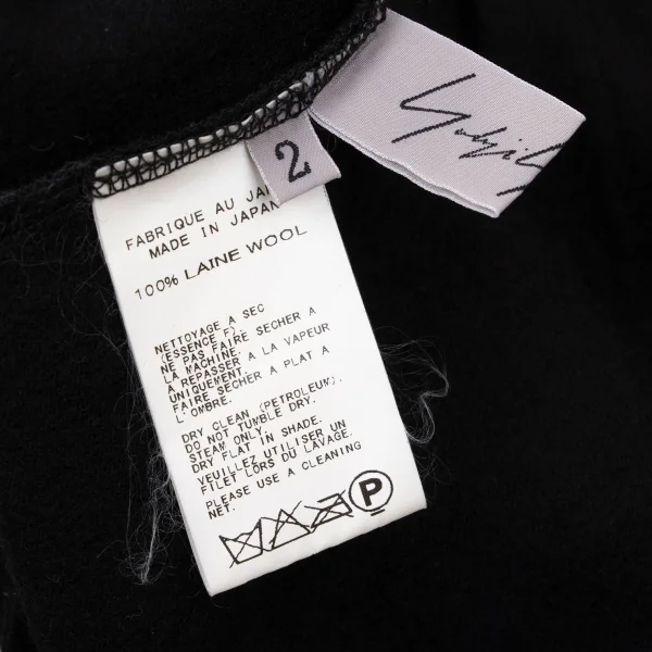 Yohji Yamamoto FEMME Wool High-neck Off-Shoulder knit Top K-170411_011