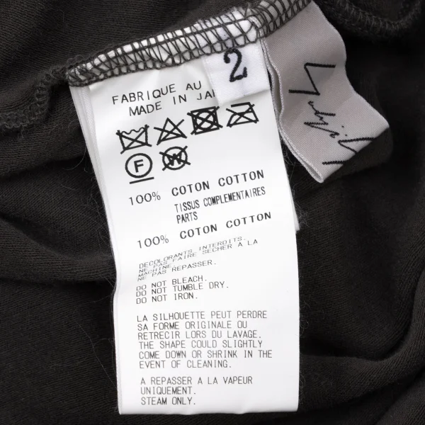 Yohji Yamamoto FEMME Cotton Skipper Long-sleeve Polo Shirt K-170412_017
