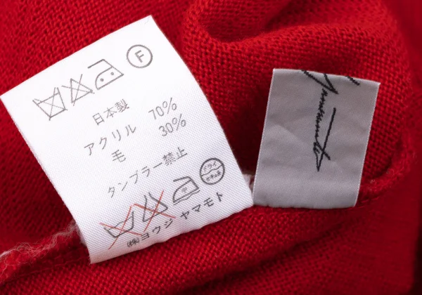 Yohji Yamamoto FEMME Wool Blend Knit Sweater K-170415_012
