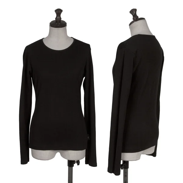 Yohji Yamamoto FEMME Side Tag T-shirt Black 2 K-170417_001