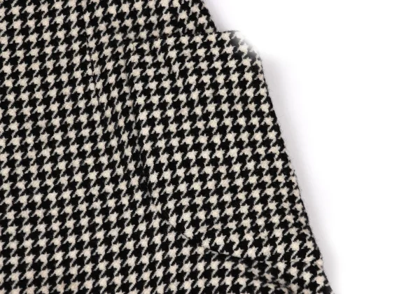 Yohji Yamamoto FEMME Houndstooth Hem Fringe Long Skirt K-170419_004