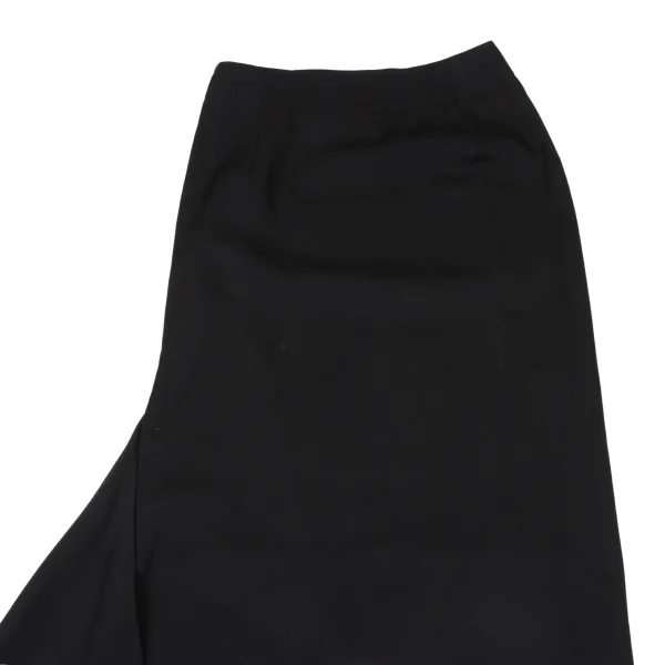 Yohji Yamamoto FEMME Wool Gabardine Asymmetrical Long Skirt K-170420_003