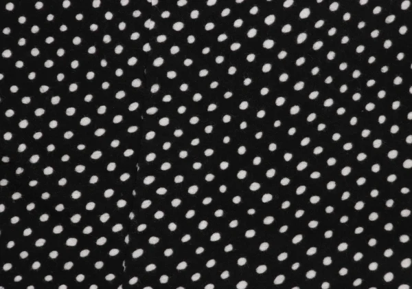 Yohji Yamamoto NOIR Gather Tape Embellished Dot Henley Neck Sleeveless Blouse K-170421_011