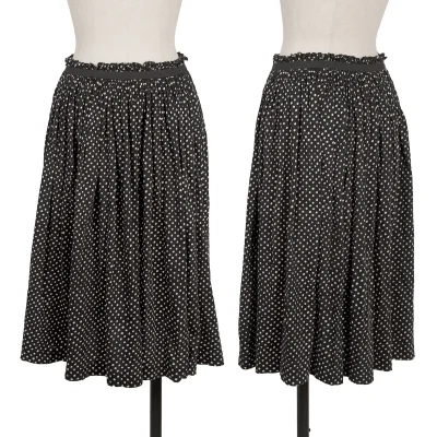 Yohji Yamamoto NOIR Gather Tape Embellished Dot Skirt