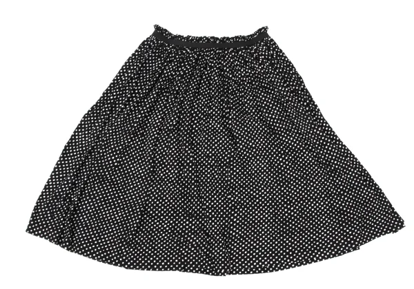 Yohji Yamamoto NOIR Gather Tape Embellished Dot Skirt K-170422_002