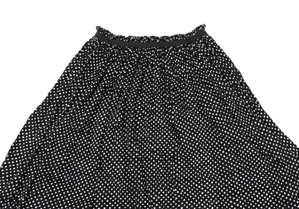 Yohji Yamamoto NOIR Gather Tape Embellished Dot Skirt K-170422_003
