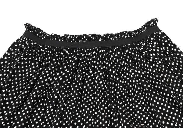 Yohji Yamamoto NOIR Gather Tape Embellished Dot Skirt K-170422_004