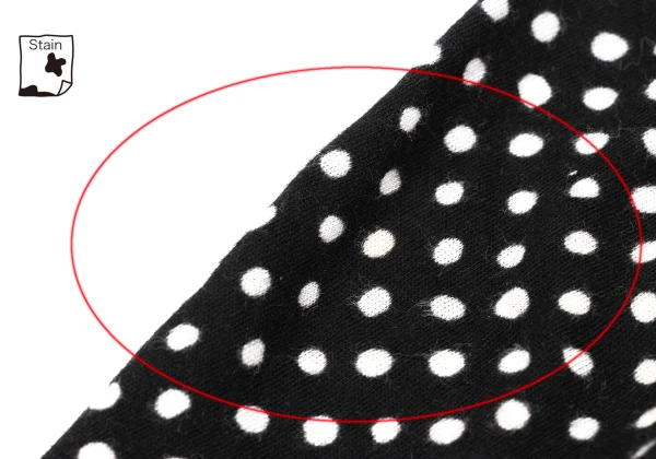 Yohji Yamamoto NOIR Gather Tape Embellished Dot Skirt K-170422_008