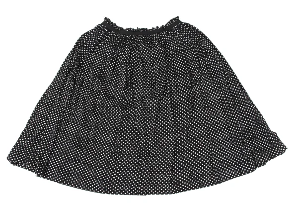 Yohji Yamamoto NOIR Gather Tape Embellished Dot Skirt K-170422_010