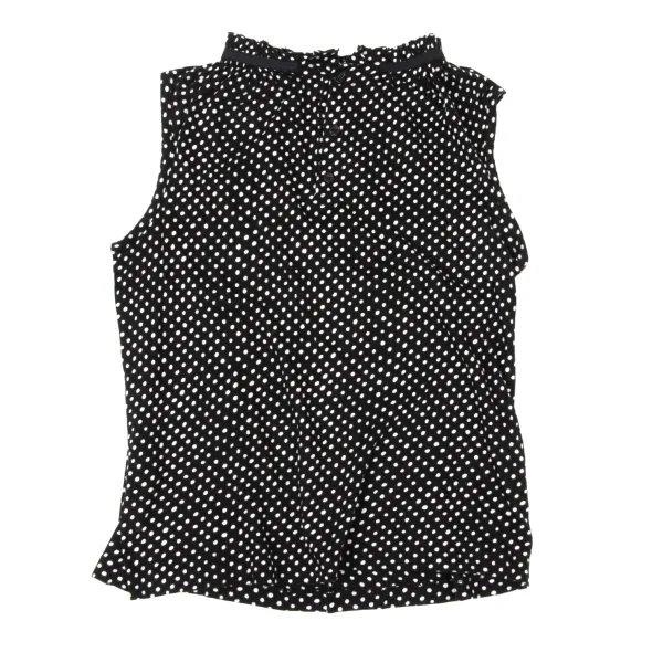 Yohji Yamamoto NOIR Gathered Tape Embellished dot Blouse & Skirt K-170423_003