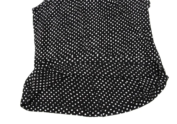 Yohji Yamamoto NOIR Gathered Tape Embellished dot Blouse & Skirt K-170423_008