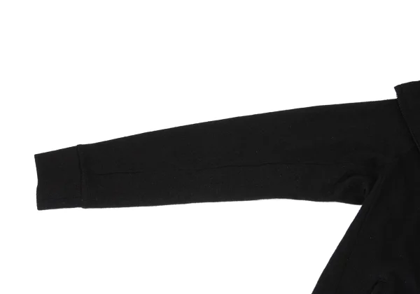 Yohji Yamamoto NOIR Wool Blend Hooded Half-Zip Knit Dress K-170424_007