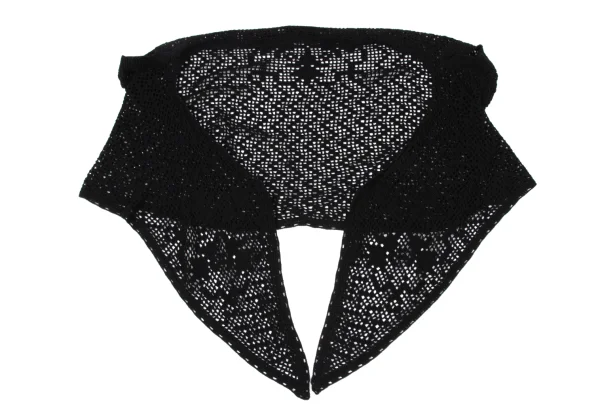 Yohji Yamamoto NOIR Stole Neck Crochet Knit Bolero K-170425_002