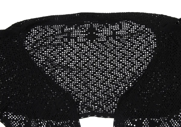 Yohji Yamamoto NOIR Stole Neck Crochet Knit Bolero K-170425_003