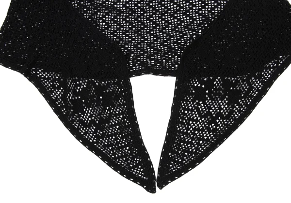 Yohji Yamamoto NOIR Stole Neck Crochet Knit Bolero K-170425_005