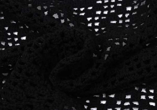 Yohji Yamamoto NOIR Stole Neck Crochet Knit Bolero K-170425_009