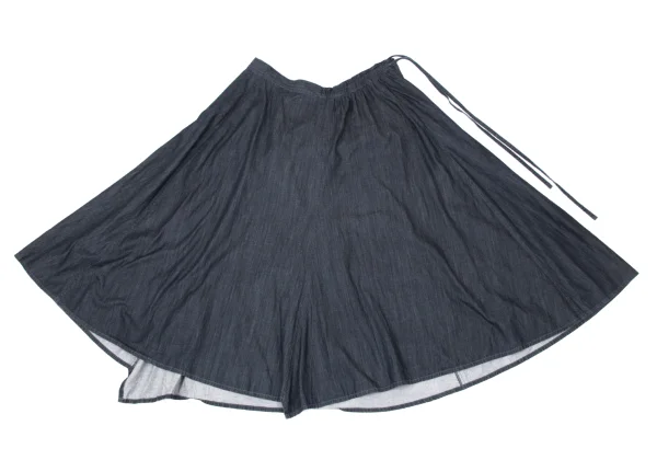 Yohji Yamamoto NOIR Cotton Chambray Flared Skirt K-170427_002
