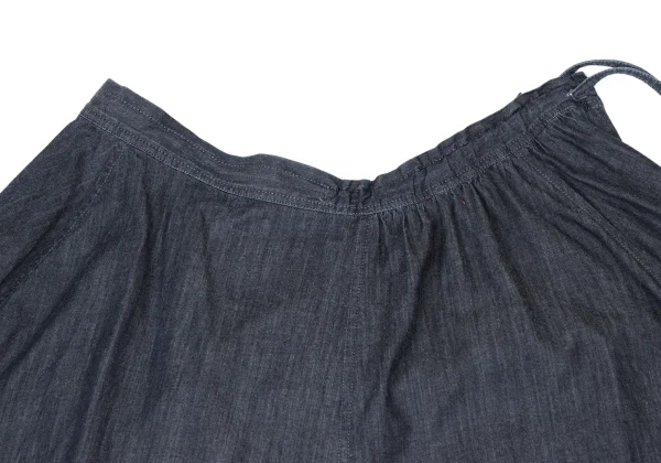 Yohji Yamamoto NOIR Cotton Chambray Flared Skirt K-170427_004