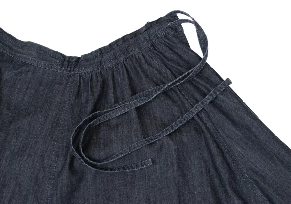 Yohji Yamamoto NOIR Cotton Chambray Flared Skirt K-170427_005