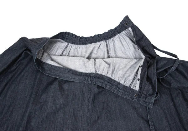 Yohji Yamamoto NOIR Cotton Chambray Flared Skirt K-170427_006