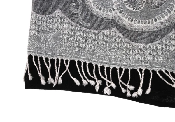 Yohji Yamamoto NOIR Paisley Jacquard Switching Flared Skirt K-170428_008