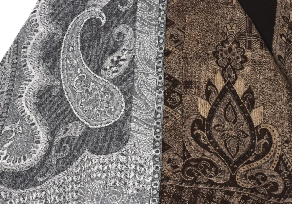 Yohji Yamamoto NOIR Paisley Jacquard Switching Flared Skirt K-170428_011