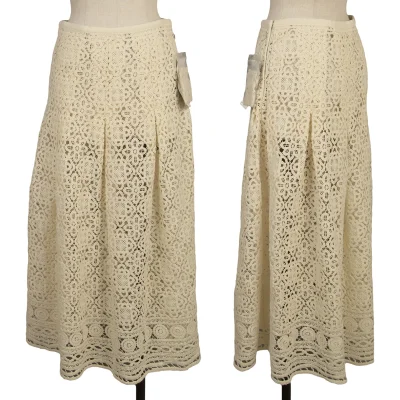 Yohji Yamamoto NOIR Embroidery Lace Box Tuck Switching Skirt