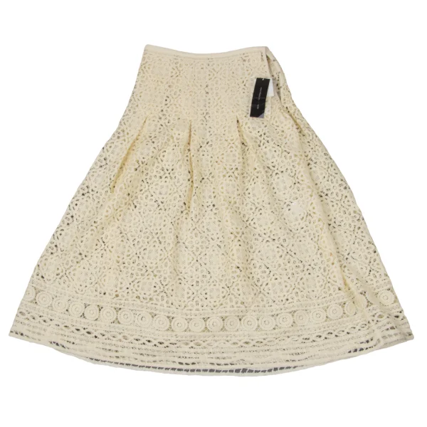 Yohji Yamamoto NOIR Embroidery Lace Box Tuck Switching Skirt K-170429_002
