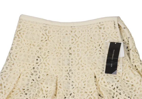 Yohji Yamamoto NOIR Embroidery Lace Box Tuck Switching Skirt K-170429_004