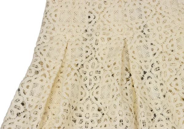 Yohji Yamamoto NOIR Embroidery Lace Box Tuck Switching Skirt K-170429_006