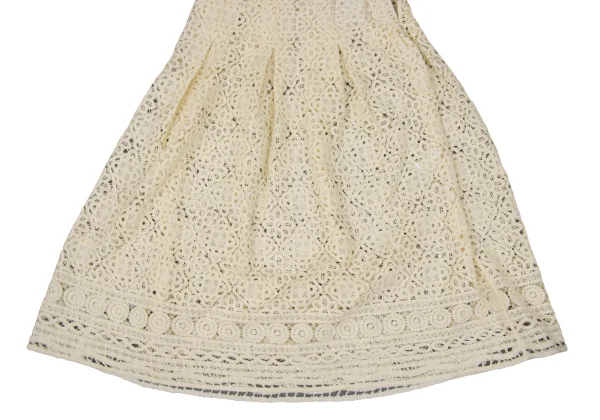 Yohji Yamamoto NOIR Embroidery Lace Box Tuck Switching Skirt K-170429_007