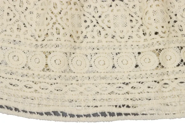 Yohji Yamamoto NOIR Embroidery Lace Box Tuck Switching Skirt K-170429_010