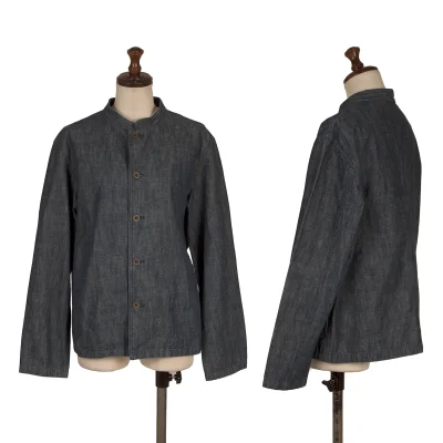 Plantation Mao Collar Denim Jacket