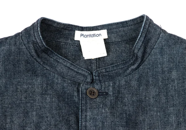 Plantation Mao Collar Denim Jacket K-170433_004