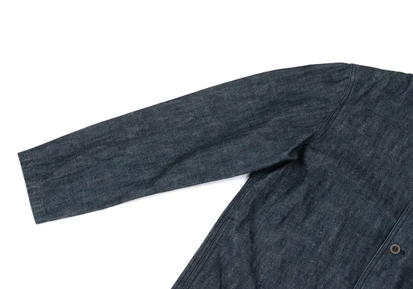 Plantation Mao Collar Denim Jacket K-170433_005
