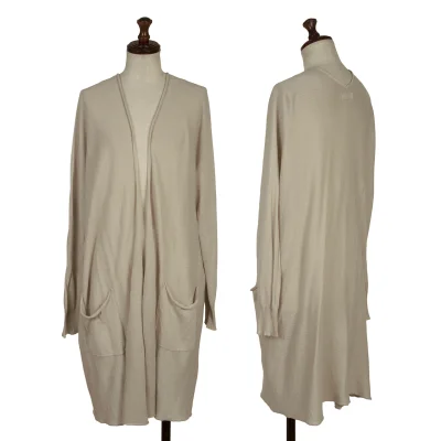 Plantation Cotton Rayon Buttonless Long Knit Cardigan