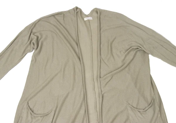 Plantation Cotton Rayon Buttonless Long Knit Cardigan K-170435_003