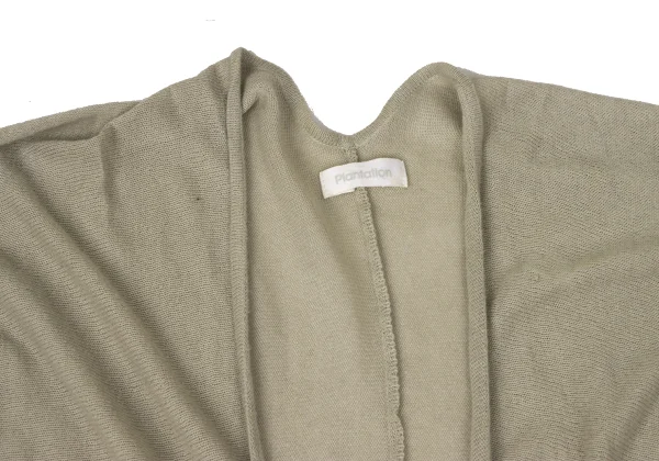 Plantation Cotton Rayon Buttonless Long Knit Cardigan K-170435_004